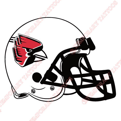 Ball State Cardinals 1990 Pres Helmet Customize Temporary Tattoos Stickers NO.3767